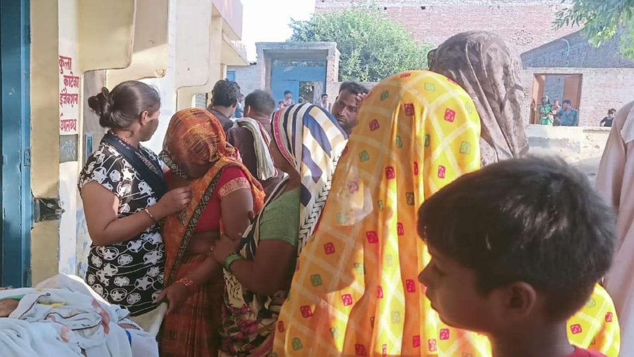 Unknown vehicle hits three women crossing road on budaun meerut highway