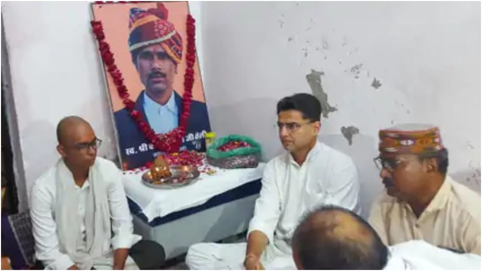 Udaipur Murder Case Sachin Pilot and Gulab Chand Kataria met Kanhaiyalals family