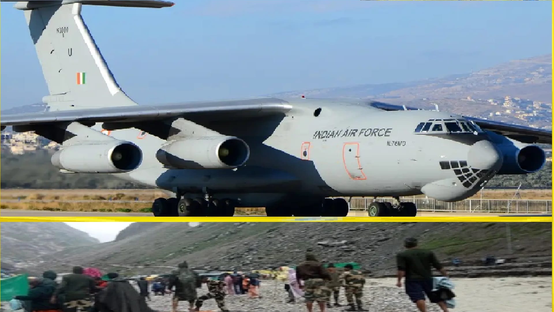 Amarnath Rescue Operation airforce Ilyushin IL 76 plane amarnath yatra latest news and photos today cloudburst in amarnath dham