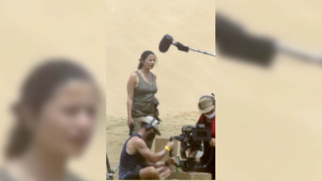 Alia Bhatt Baby Bump photos goes viral on the set of Hollywood Film Heart Of Stone