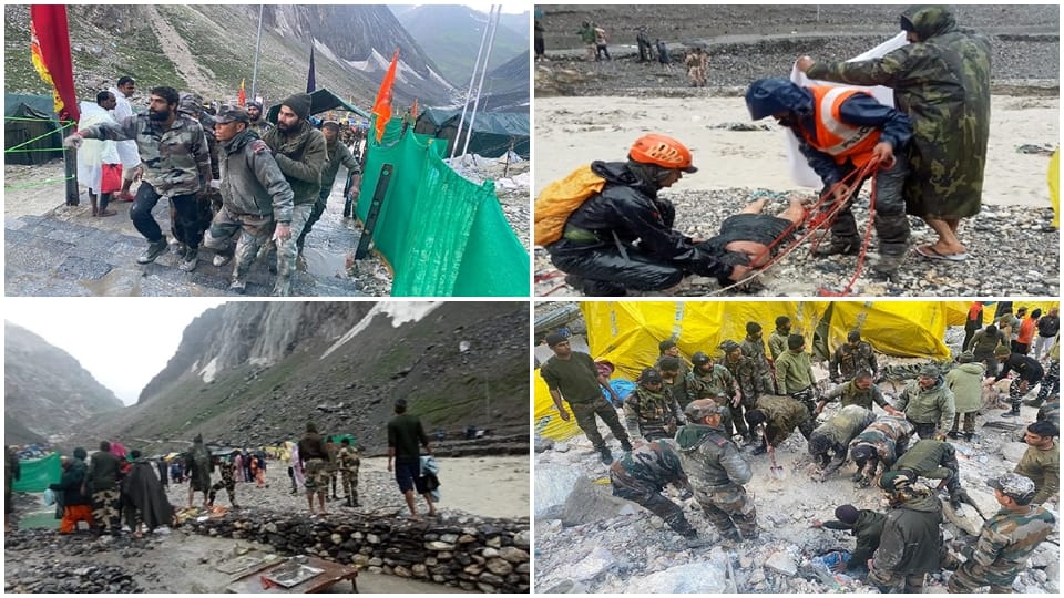 Amarnath Tragedy: In search of life the soldiers cut ice and broke rocks