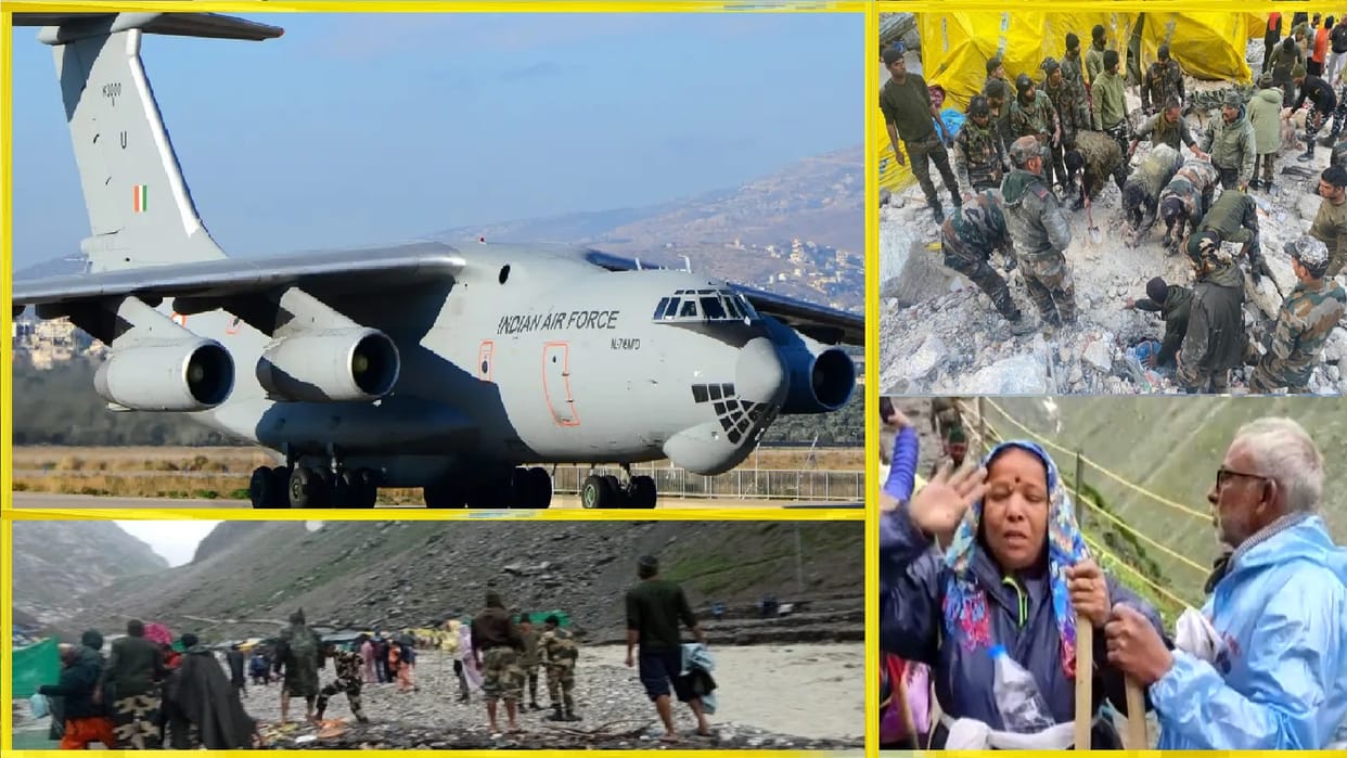 Amarnath Rescue Operation airforce Ilyushin IL 76 plane amarnath yatra latest news and photos today cloudburst in amarnath dham
