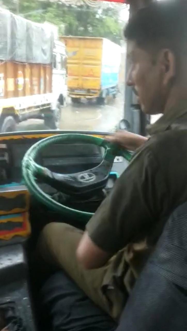 rain water leak in bus