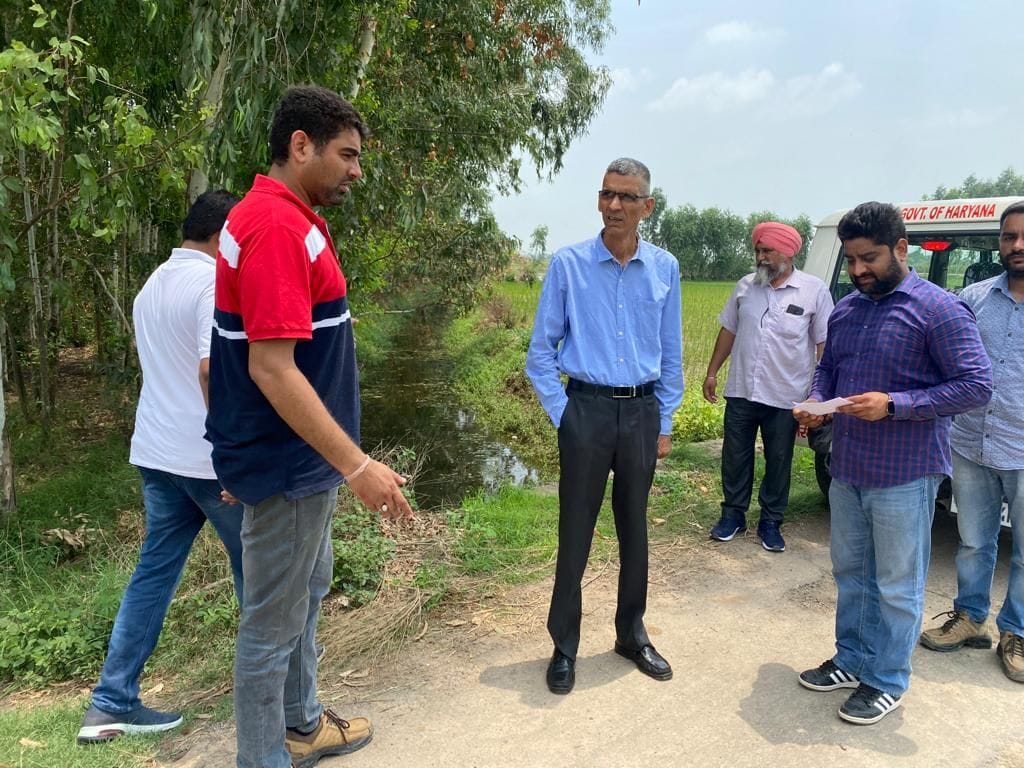 SDM inspected and checked the status of the drain
