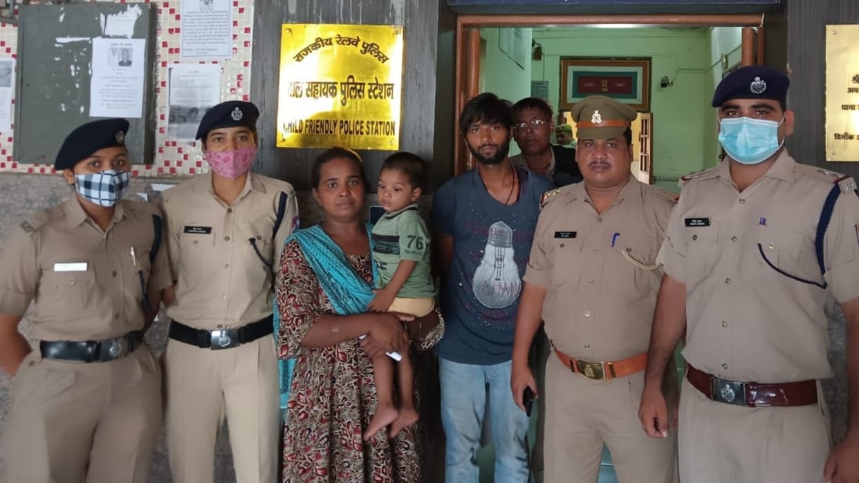GRP recovered child after 37 days Haridwar.