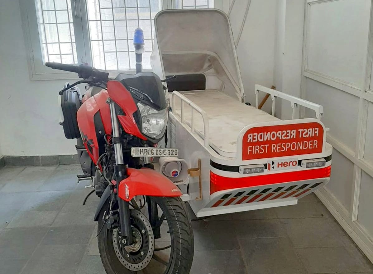 Stretcher bike became a showpiece for seven months