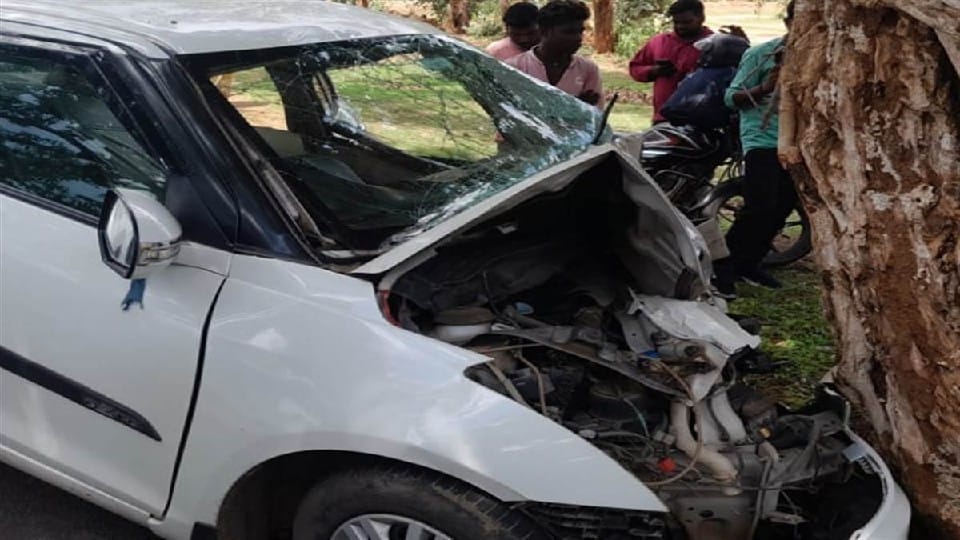 Madhya Pradesh: Car of two teachers returning from election duty collided with tree, both died