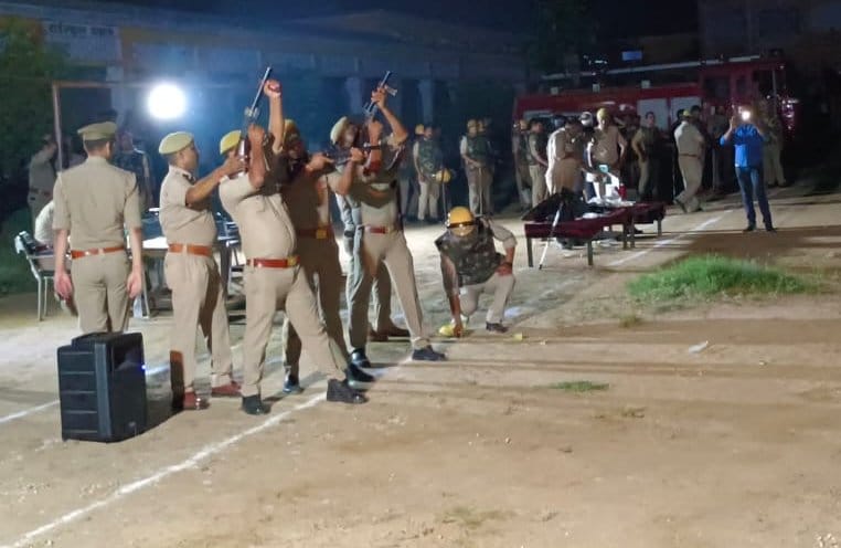 Police dispersed the rioters by firing
