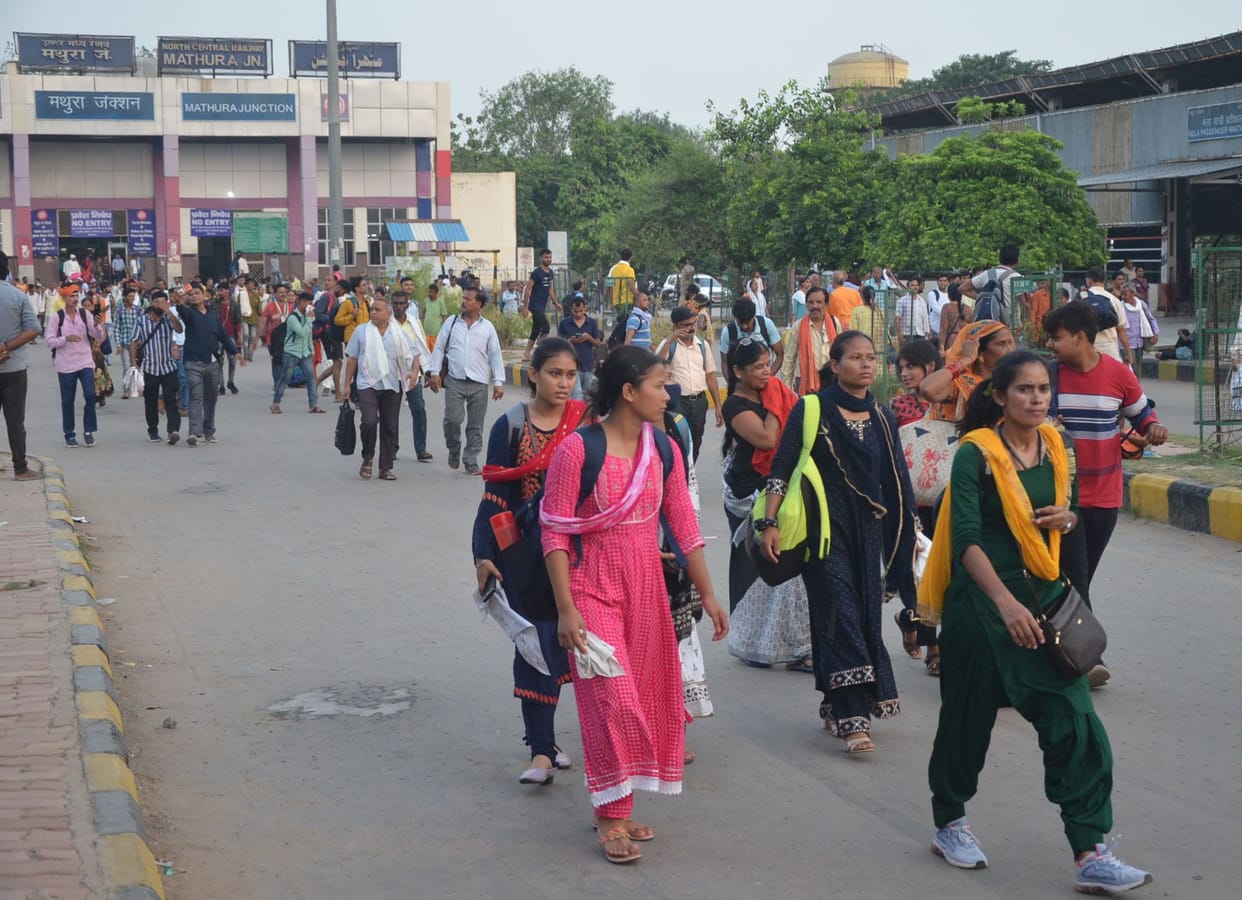 Mathura: Roadways buses ran for Govardhan from morning, got a lot of passengers