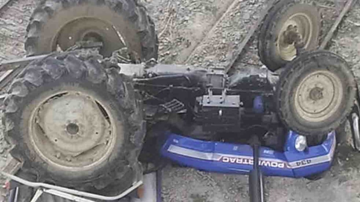 A farmer died after being buried under a tractor in Saharanpur
