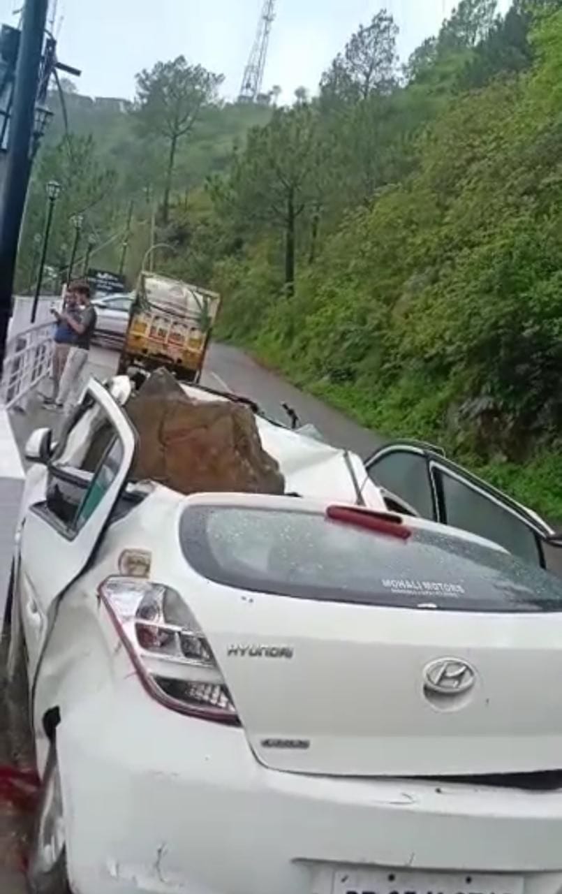 landsliding on road