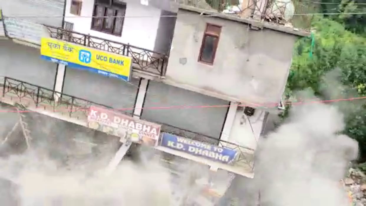 Himachal Pradesh: Four-storey building collapses in Shimla Chaupal Himachal Pradesh