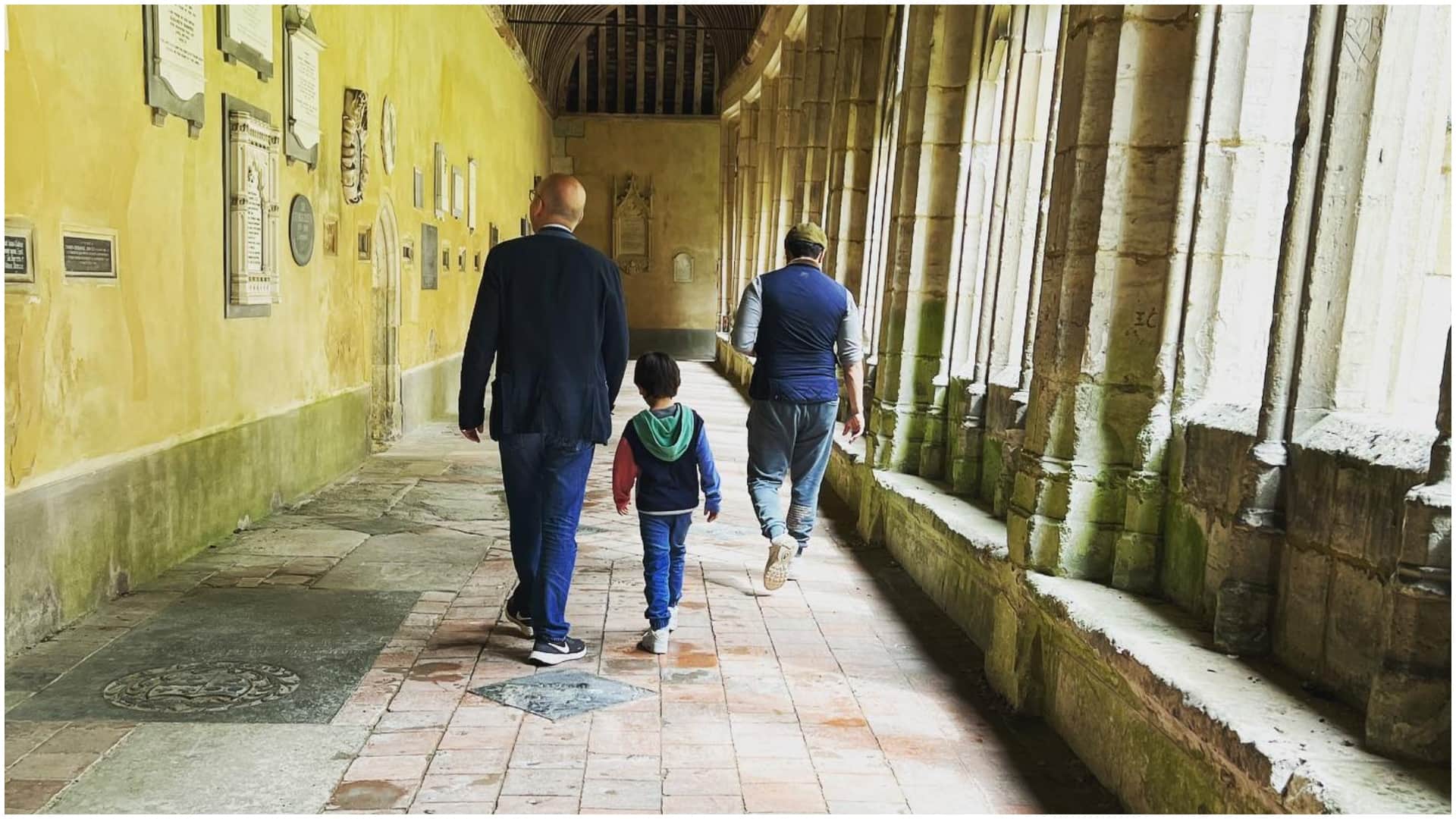 Kareena Kapoor and Taimur Ali Khan accompany Saif Ali Khan to his Winchester Boarding School, actress shared a glimpse of son's godfather