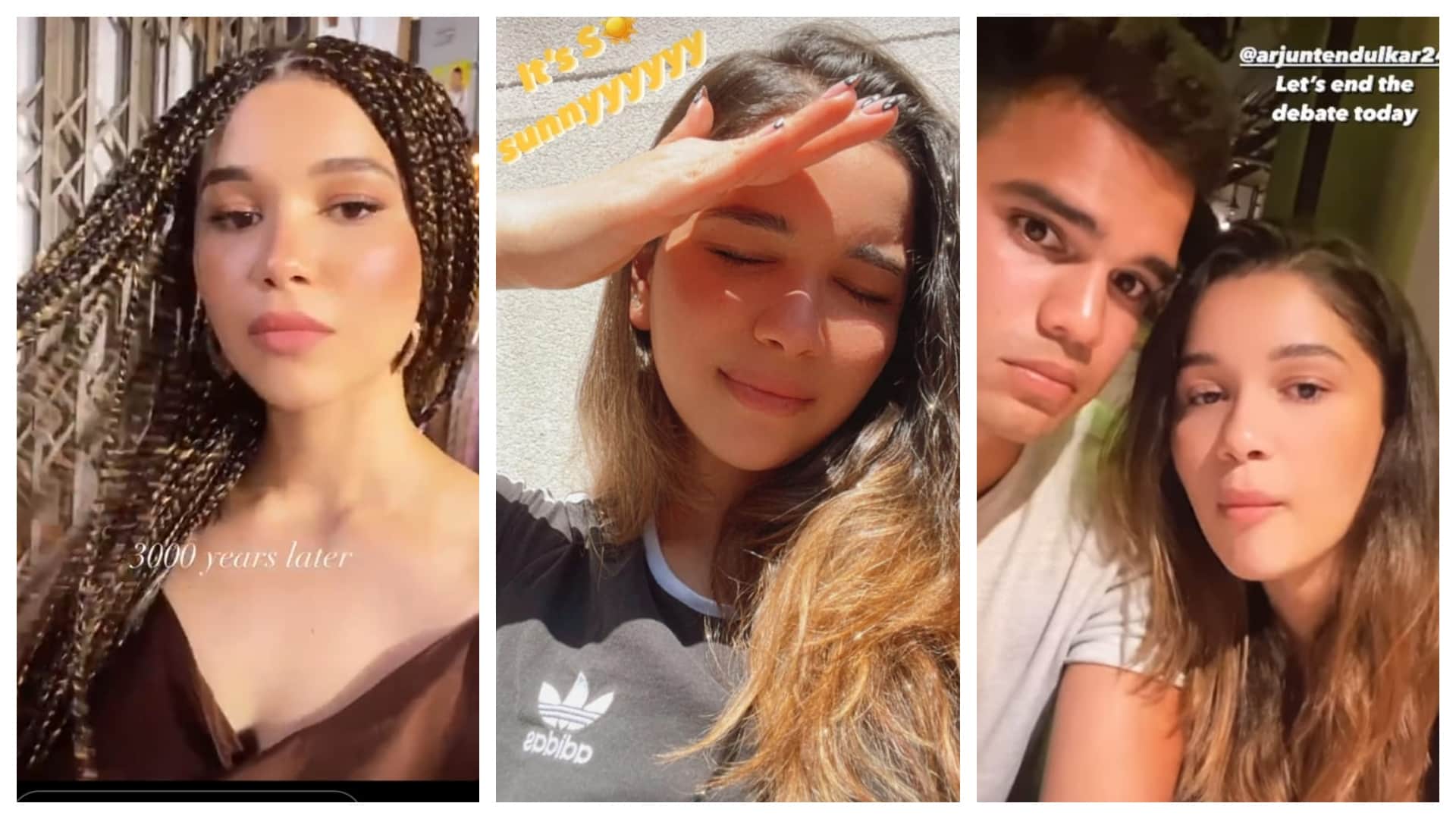 Sara Tendulkar with Arjun Tendulkar Sachin Tendulkar daughter changed her look twice in six days Thailand to Mumbai