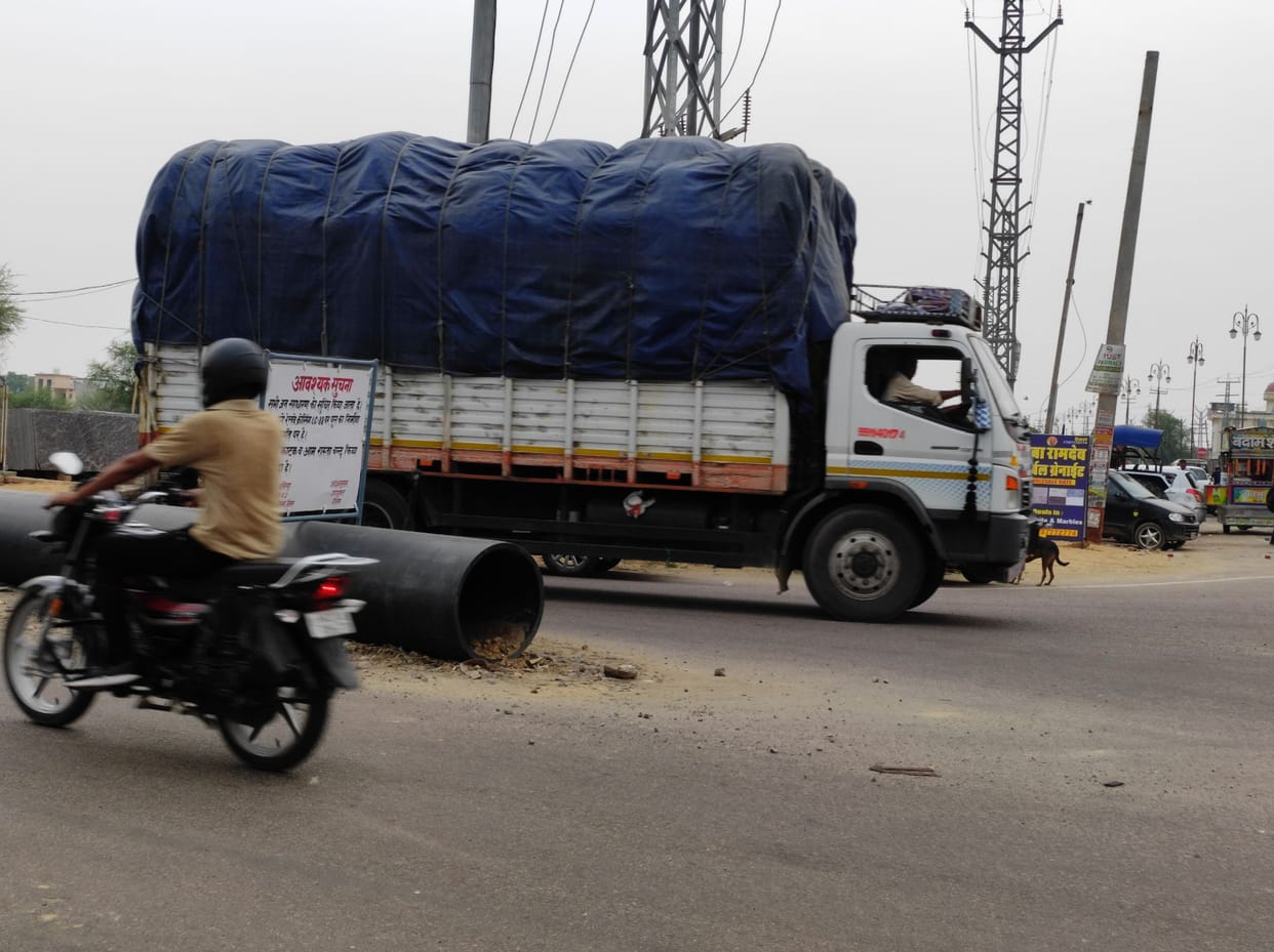 Overloaded vehicles galloping, breaking the strings of life along the roads