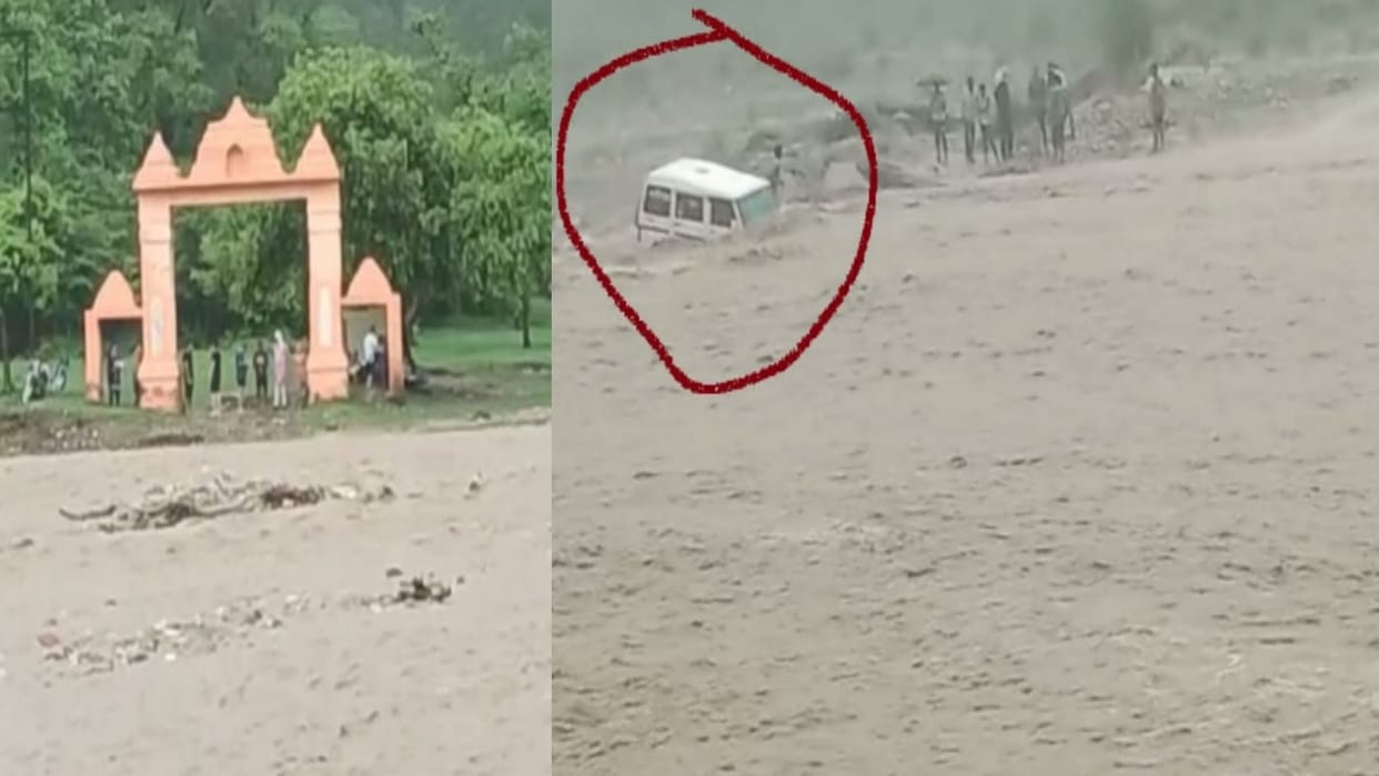 Saharanpur: heavy rains at Shivalik hills, mountains debris fell on roads, two roads are jammed