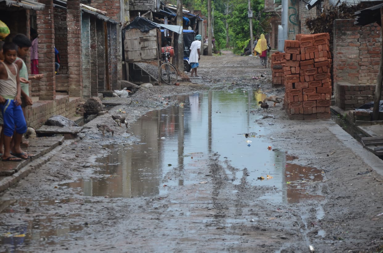 City water and water due to heavy rain, increased trouble
