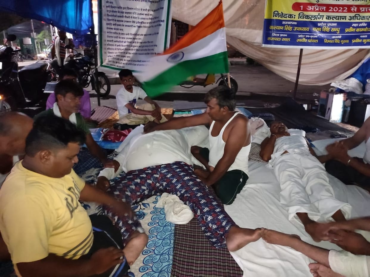 deteriorating health of three fasting disabled