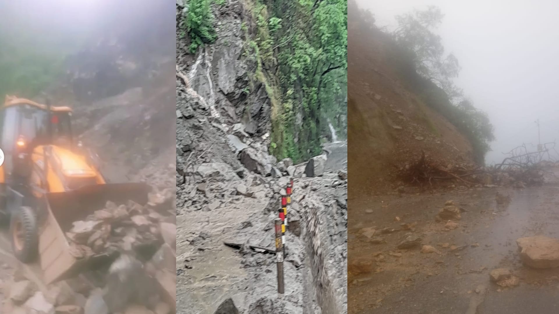 Uttarakhand weather, heavy rain, waterlogging on Gangotri National Highway, roads and bridges collapsed in Pithoragarh, red alert,  See Photos