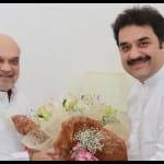 गृहमंत्री अमित शाह से कुलदीप बिश्नोई ने की मुलाकात।