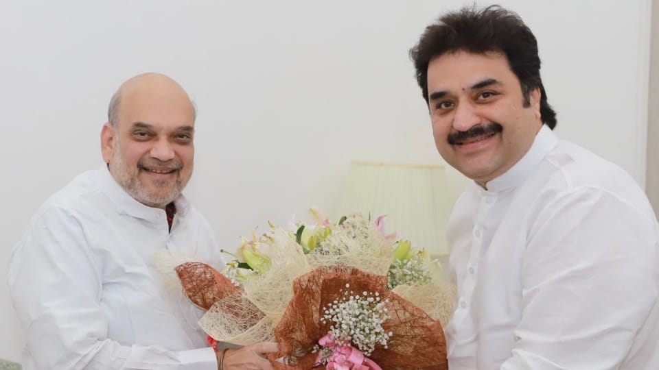 MLA from Haryana, Kuldeep Bishnoi meets Union Home Minister Amit Shah and BJP national president JP Nadda 