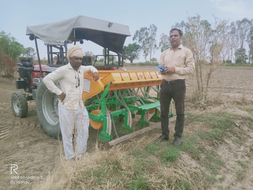 For agriculture page-----Leaving the traditional method of paddy, Sirsa and Jind district achieved the set target in direct sowing