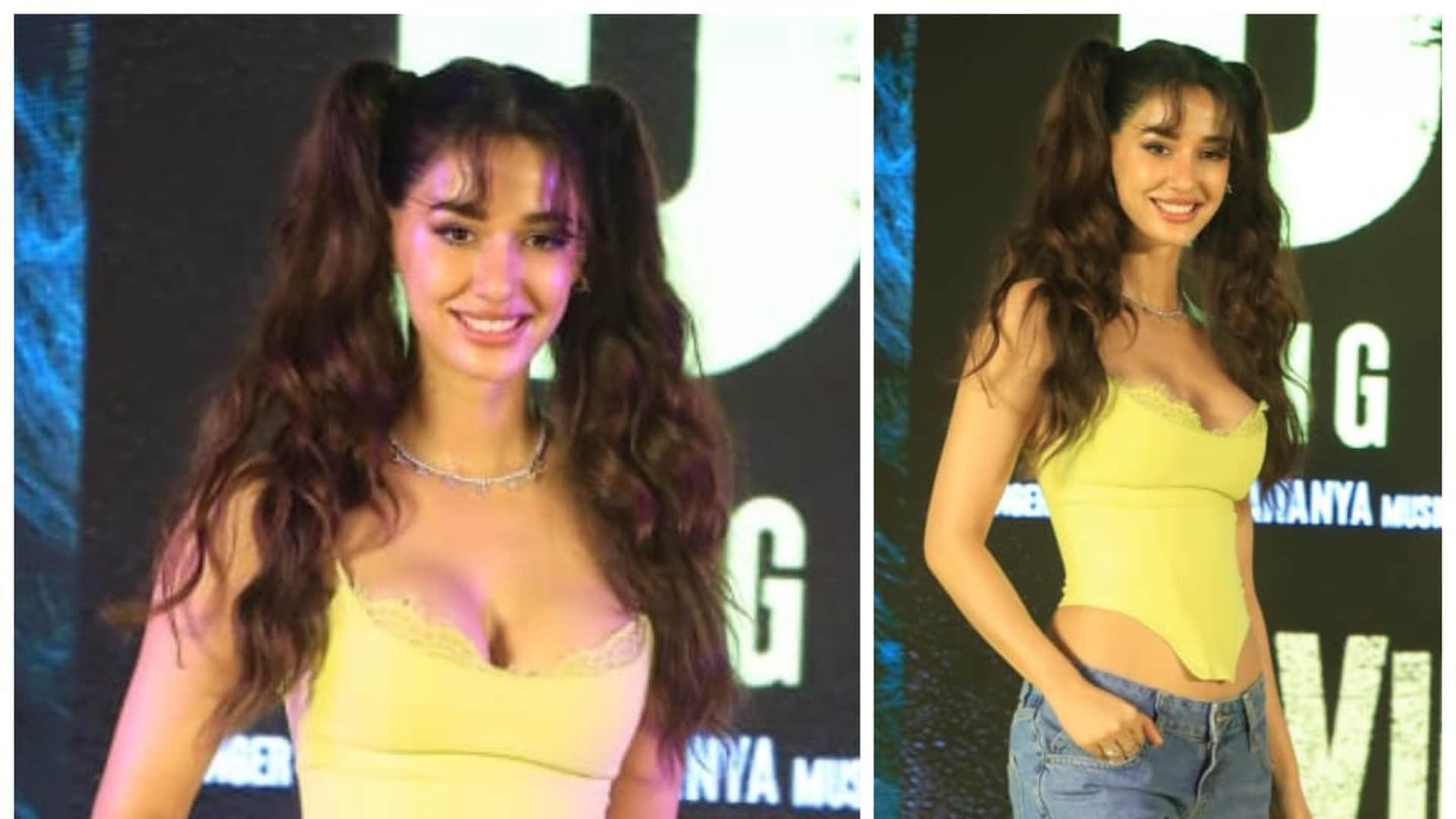disha patani troll for low waist jeans with yellow corset top for ek villain returns promotion