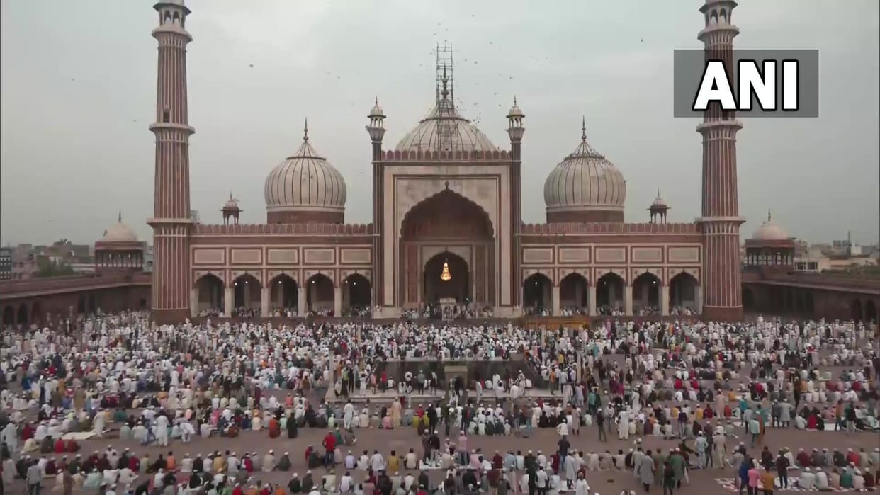 Bakrid prayers were offered at Delhis Jama Masjid