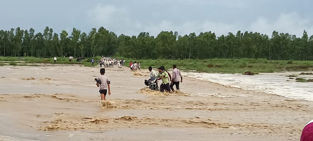 Yamuna's water level increased due to rain