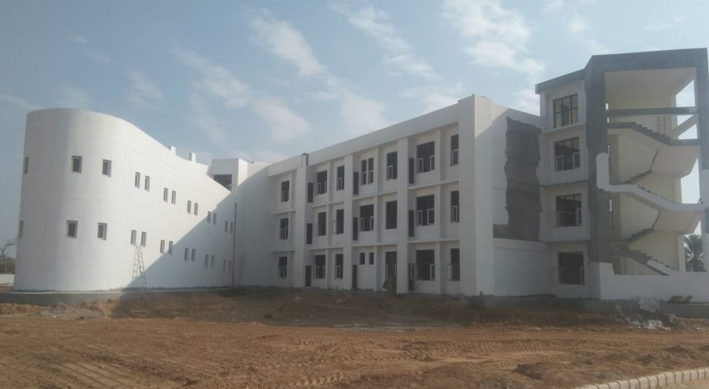 Construction of District Ayurvedic Hospital stopped for 6 months due to lack of budget