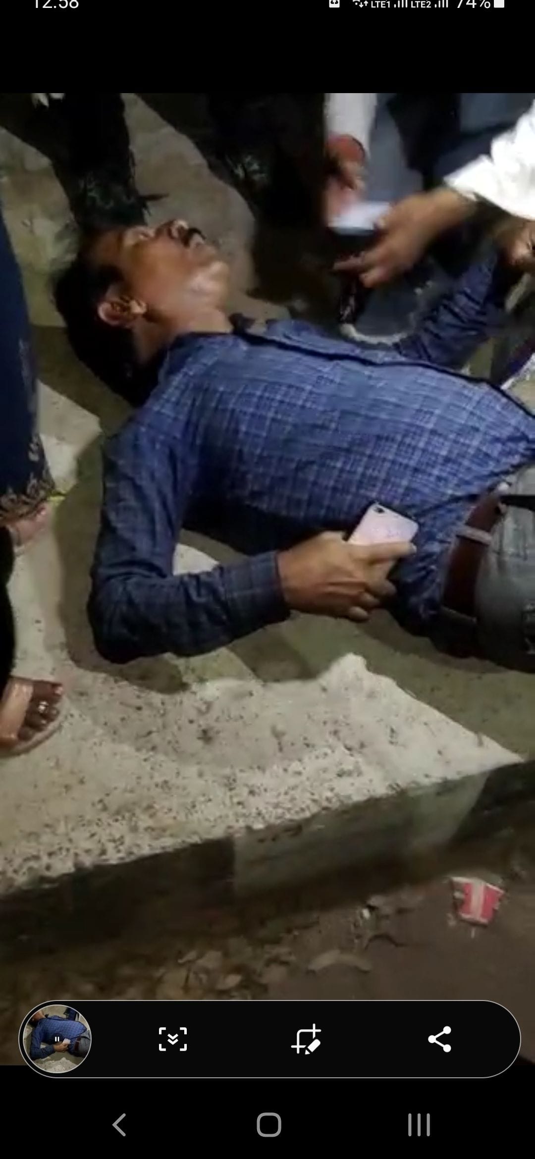 Passengers beat up bus checking squad at night