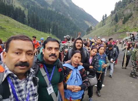 Devotees returned from Amarnath Yatra