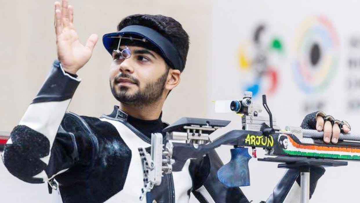 Shooting World Cup: Arjun won the gold medal in the Shooting World Cup, defeating the Tokyo Olympic silver winner 17-9
