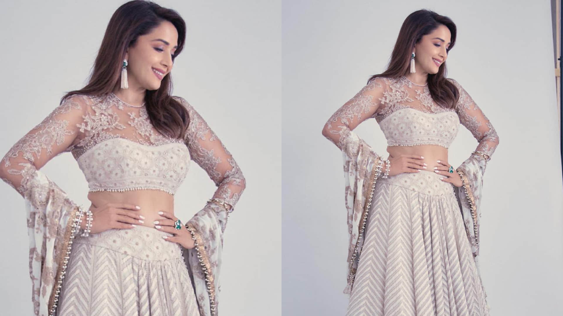 iconic blouse design from madhuri dixit closet must try women in this festive season