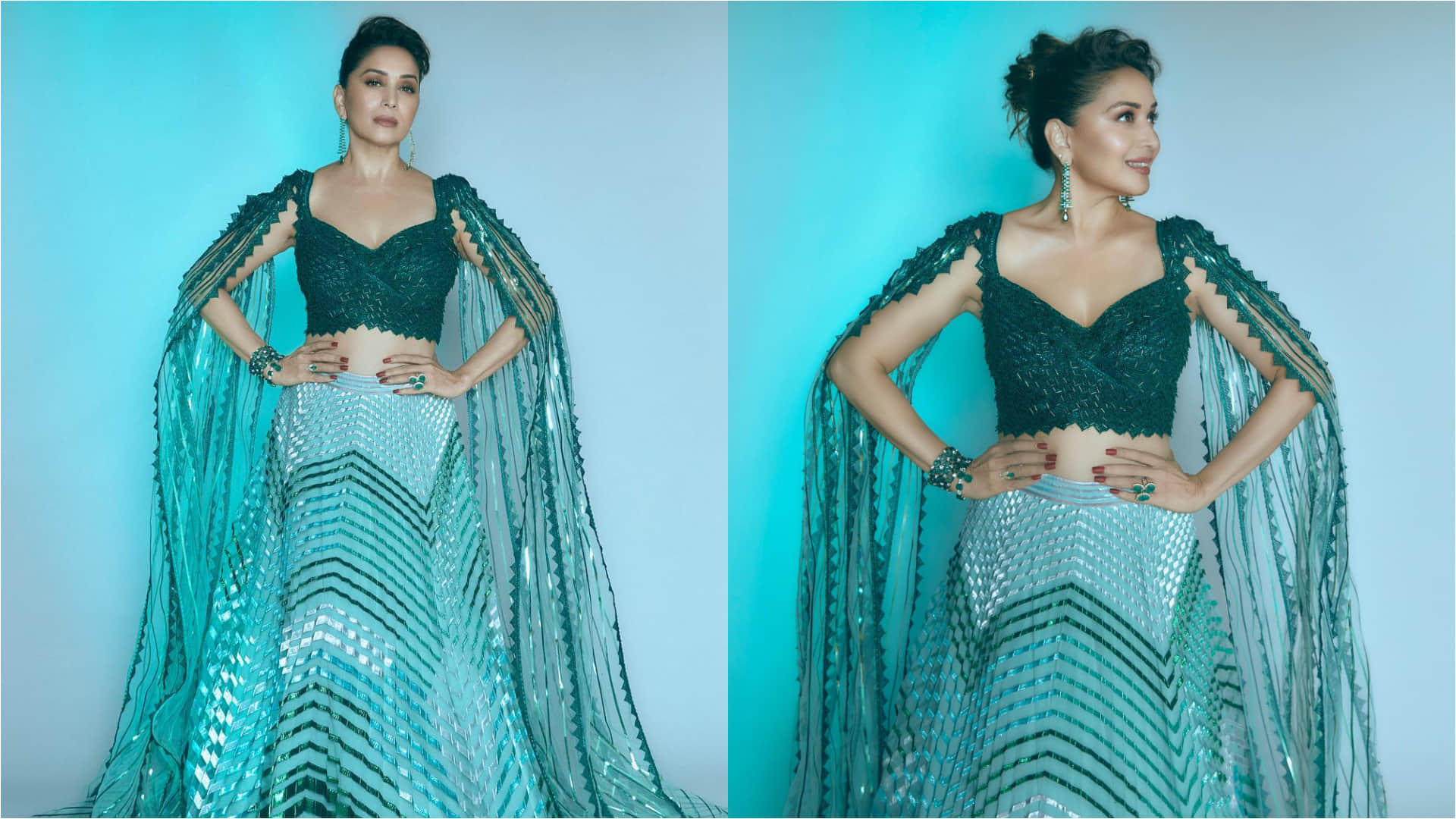 iconic blouse design from madhuri dixit closet must try women in this festive season