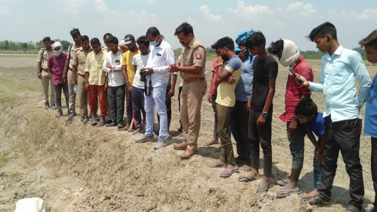 Woman body found buried in soil