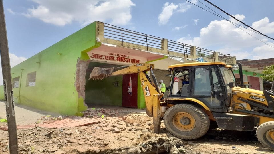 SP leaders marriage home demolished by bulldozer in etah