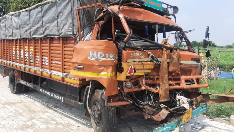 Two Died in accident at derabassi