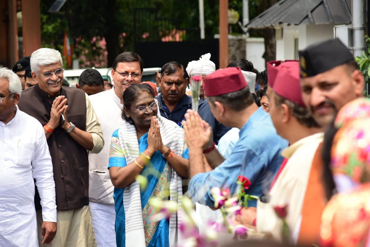 NDA presidential candidate Draupadi Murmu reached Dehradun, Uttarakhand, sought support from MLAs, MPs, presidential election 2022