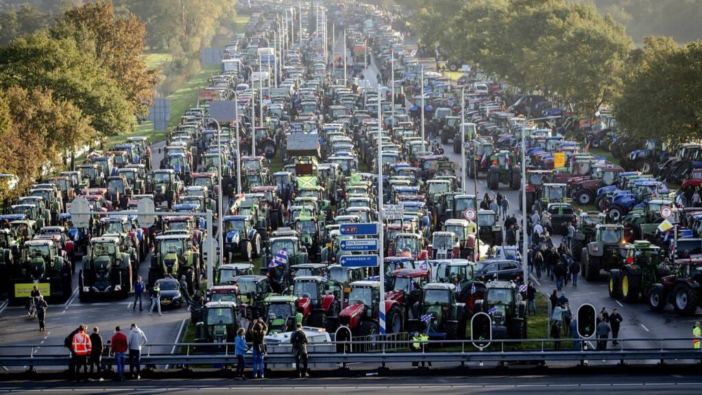 Dutch police fire on tractor driver during farmer protest Netherlands
