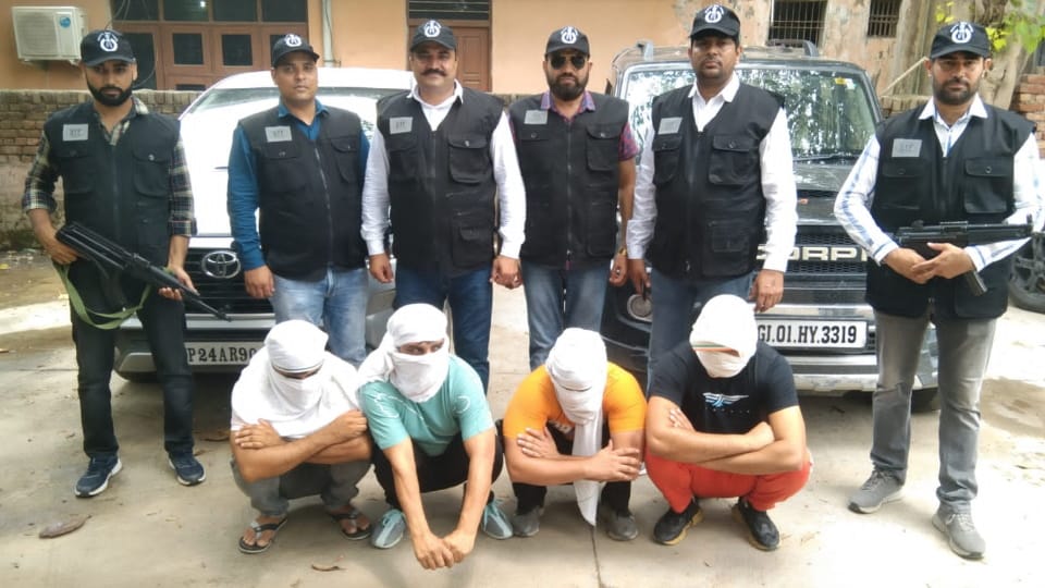 Special team of Haryana Police Special Task Force Bahadurgarh arrested five miscreants of Lawrence Bishnoi gang