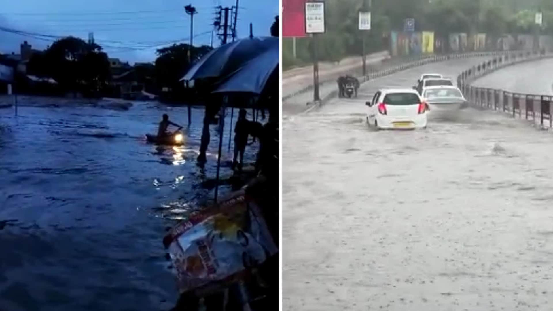 In Madhya Pradesh, due to rain, the city became an island and the roads turned into a pond, lost contact with many districts.