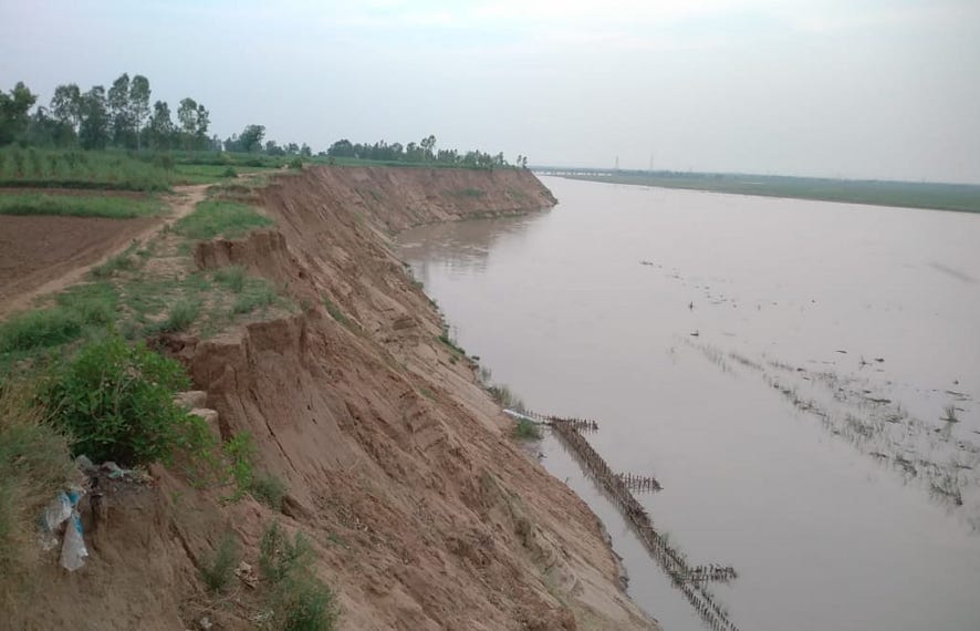 Threat of erosion in Gauspur, villagers worried
