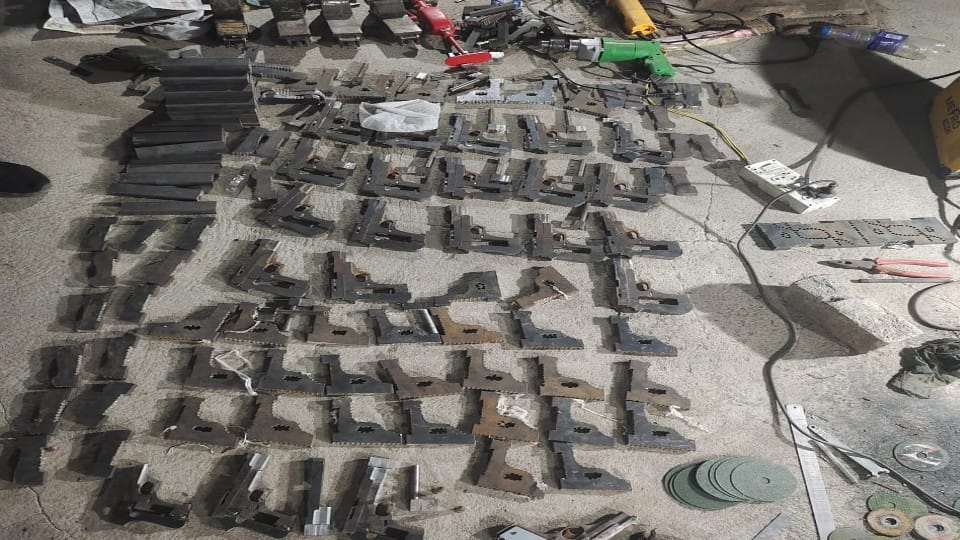 up stf busted illegal Arms Factory in mainpuri