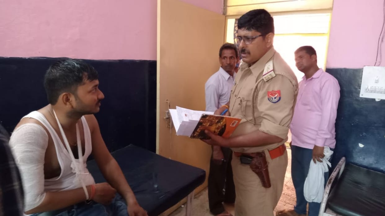 A tourist bus trampled a couple in raebareli.