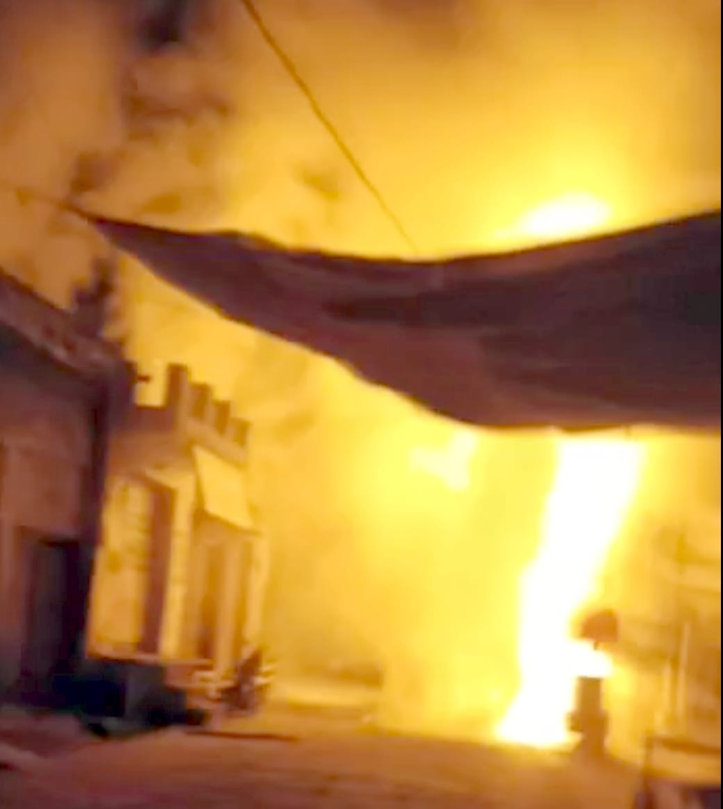 Seven people of two families were scorched due to transformer explosion