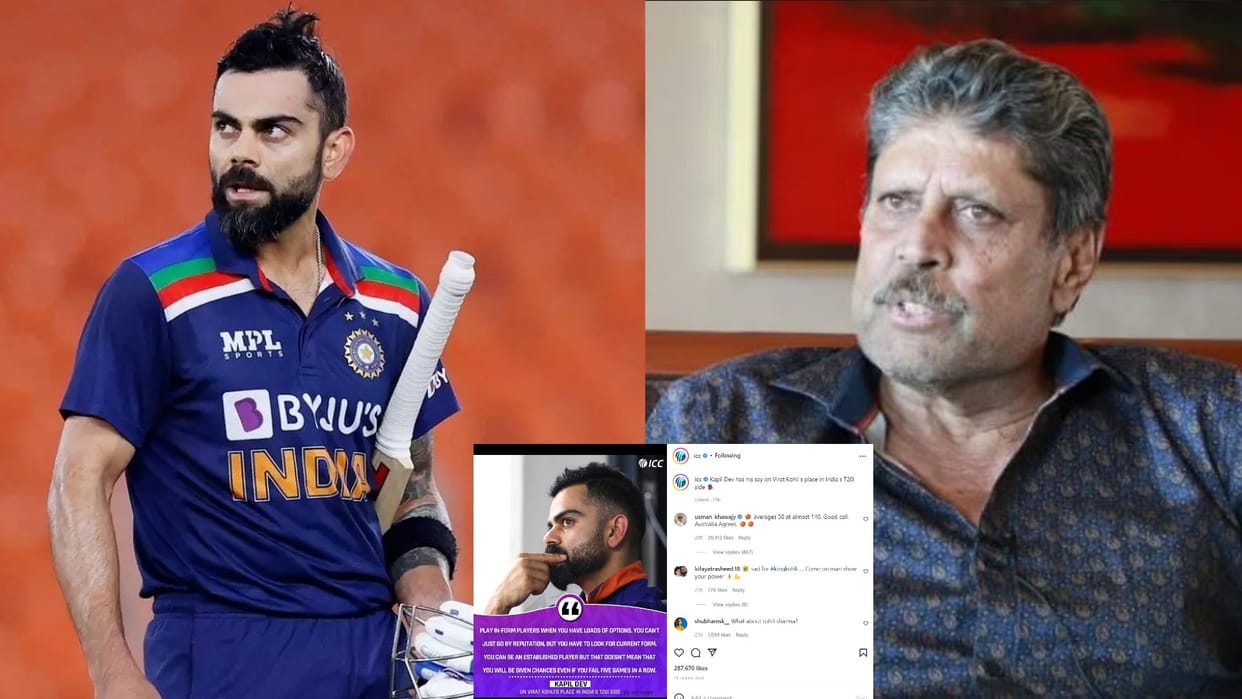 Usman Khwaja mocks kapil dev on bench virat Kohli Statement gave his records in support
