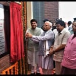 निफ्ट का उद्घाटन करते हरियाणा के सीएम मनोहर लाल और केंद्रीय मंत्री पीयूष गोयल।