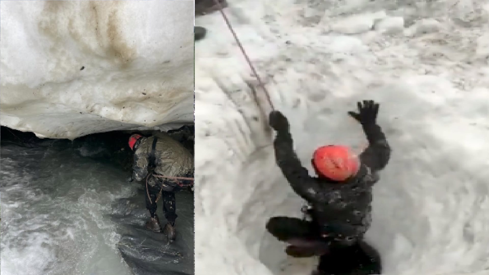 cloudburst near amarnath cave Amarnath Yatra jawans in search of missing people