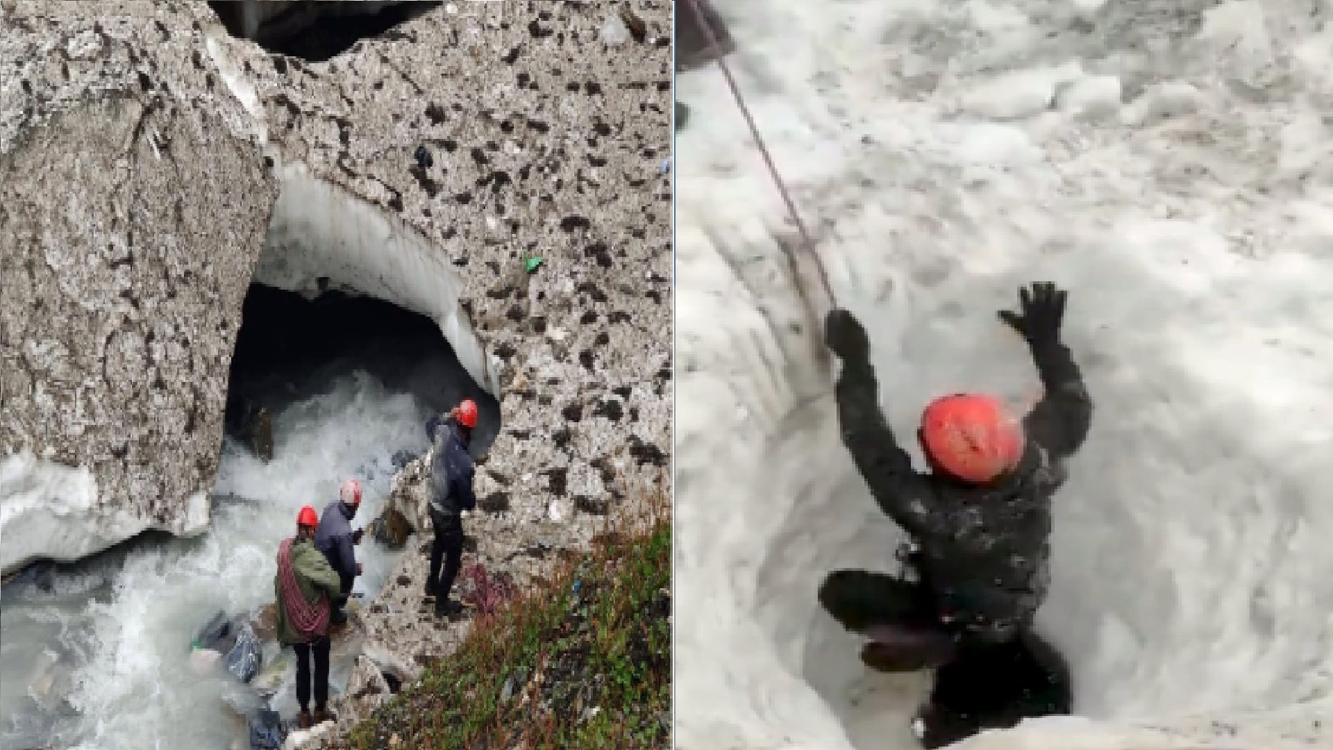 cloudburst near amarnath cave Amarnath Yatra jawans in search of missing people